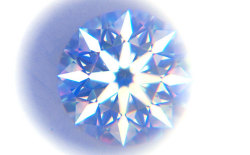 0.127ct, G, VS1, EX H&C, 中央宝石研究所ダイヤモンド画像