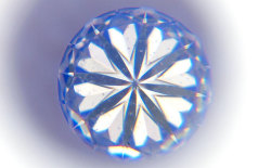 0.127ct, G, VS1, EX H&C, 中央宝石研究所ダイヤモンド画像