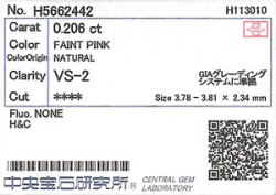 中央宝石研究所ソーティング画像