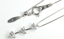 ハートシェイプダイヤモンド・ペンダントネックレス画像