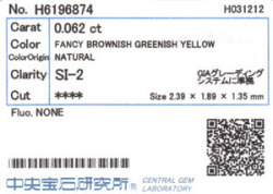 中央宝石研究所ソーティング画像