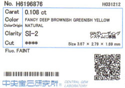 中央宝石研究所ソーティング画像