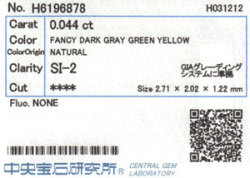 中央宝石研究所ソーティング画像