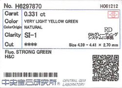 中央宝石研究所ソーティング袋画像