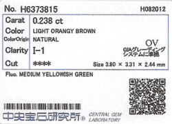 中央宝石研究所ソーティング画像