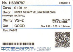 中央宝石研究所ソーティング画像