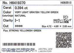 中央宝石研究所ソーティング袋画像