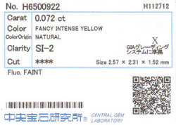 中央宝石研究所ソーティング画像