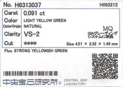 中央宝石研究所ソーティング袋画像