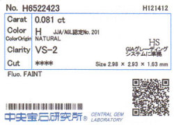 中央宝石研究所ソーティング画像