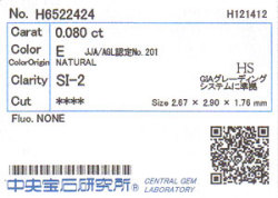 中央宝石研究所ソーティング画像