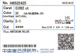 中央宝石研究所ソーティング画像