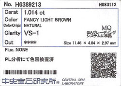 中央宝石研究所ソーティング画像