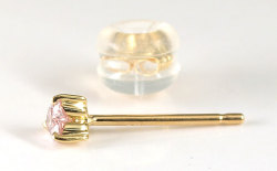 ハートシェイプダイヤモンド・片耳用ピアス画像