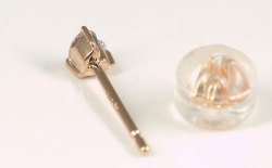 ハートシェイプダイヤモンド・片耳用ピアス画像