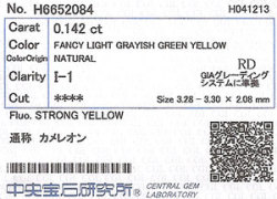 カメレオンダイヤモンド　ソーティング　画像