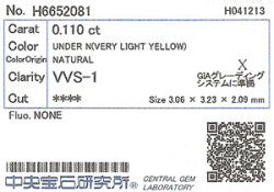 中央宝石研究所ソーティング画像