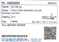 中央宝石研究所ソーティング画像