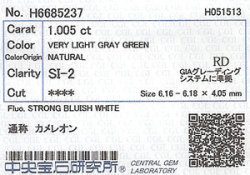 カメレオンダイヤモンド　ソーティング　画像