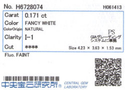 中央宝石研究所ソーティング画像