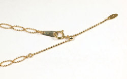 K18YG ボールチェーンネックレス