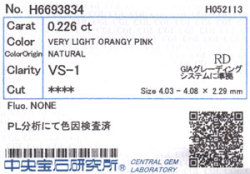 中央宝石研究所ソーティング画像