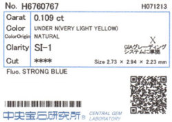 中央宝石研究所ソーティング画像