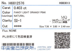 中央宝石研究所ソーティング画像