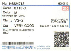 中央宝石研究所ソーティング画像