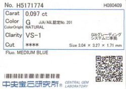 中央宝石研究所ソーティング画像