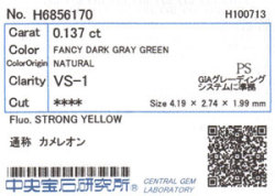 カメレオンダイヤモンド　ソーティング　画像