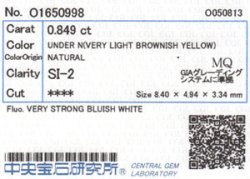 中央宝石研究所ソーティング画像