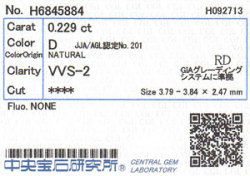 中央宝石研究所ソーティング画像