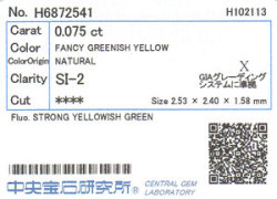 中央宝石研究所ソーティング画像