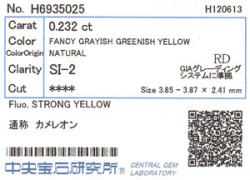 カメレオンダイヤモンド　ソーティング　画像