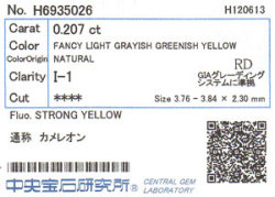 カメレオンダイヤモンド　ソーティング　画像