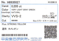 カメレオンダイヤモンド　ソーティング　画像