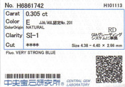 中央宝石研究所ソーティング画像