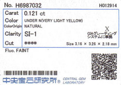 中央宝石研究所ソーティング画像