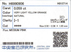 中央宝石研究所ソーティング袋画像