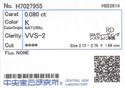 中央宝石研究所ソーティング画像