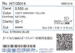 中央宝石研究所ソーティング画像