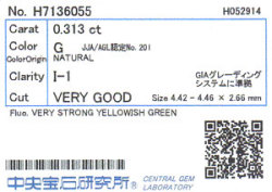 中央宝石研究所ソーティング画像