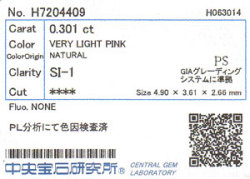 中央宝石研究所ソーティング画像