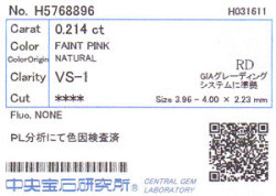 中央宝石研究所ソーティング画像