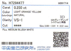 中央宝石研究所ソーティング画像