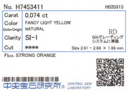 中央宝石研究所ソーティング画像