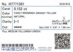 中央宝石研究所ソーティング画像