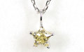 スターカット(星型)ダイヤモンド・ペンダントネックレス画像